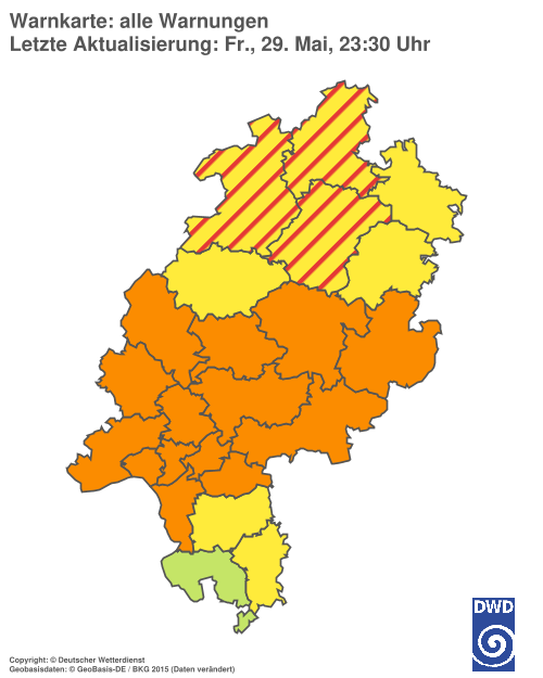 Aktuelle Wetterwarnungen für %region%