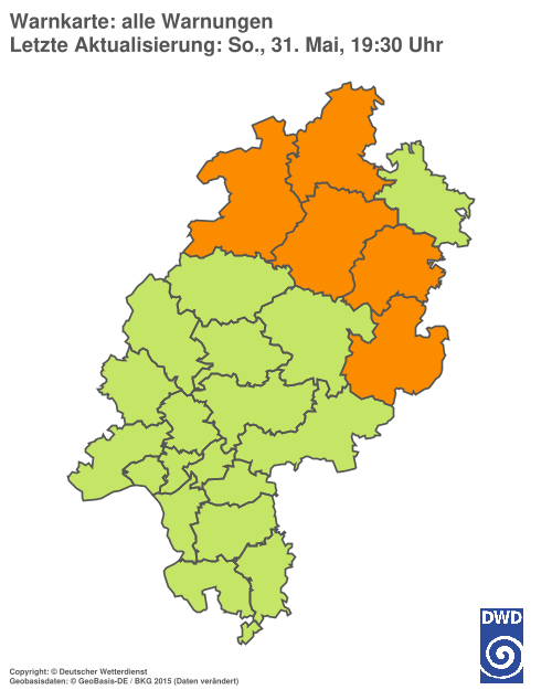 Aktuelle Wetterwarnungen für %region%