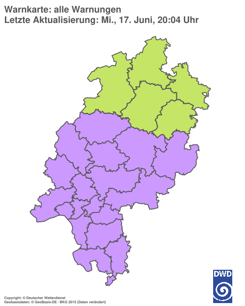 Aktuelle Wetterwarnungen für %region%