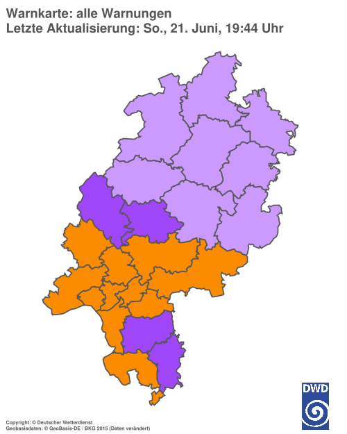 Aktuelle Wetterwarnungen für %region%