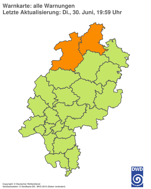 Aktuelle Wetterwarnungen für %region%