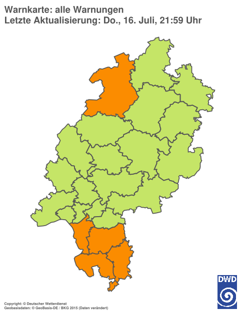 Aktuelle Wetterwarnungen für %region%
