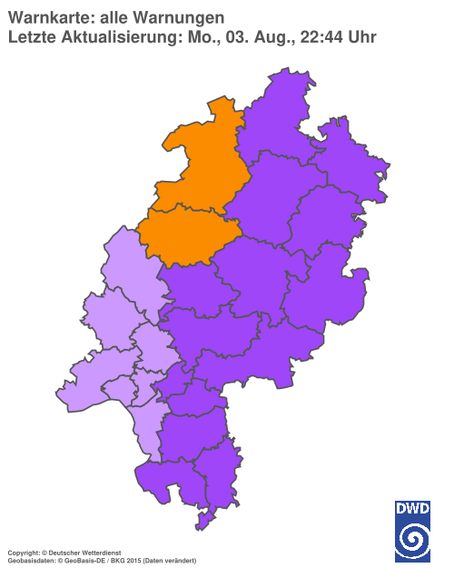 Aktuelle Wetterwarnungen für %region%