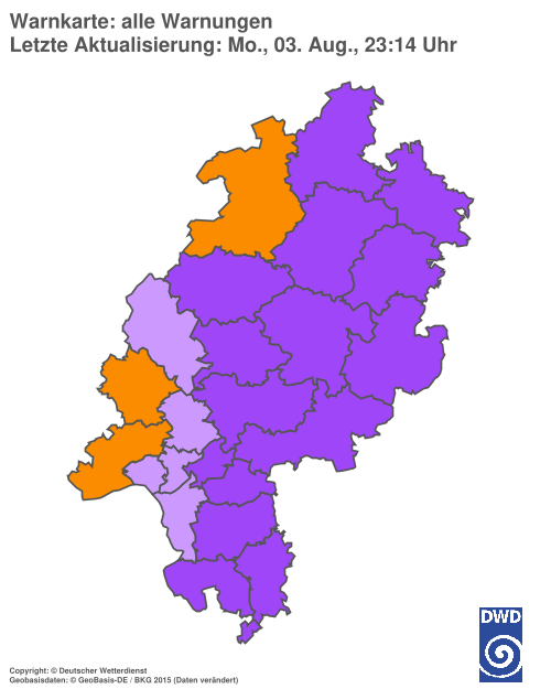 Aktuelle Wetterwarnungen für %region%