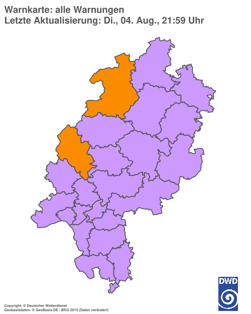 Aktuelle Wetterwarnungen für %region%