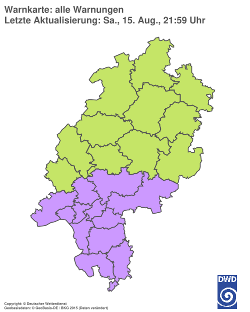 Aktuelle Wetterwarnungen für %region%