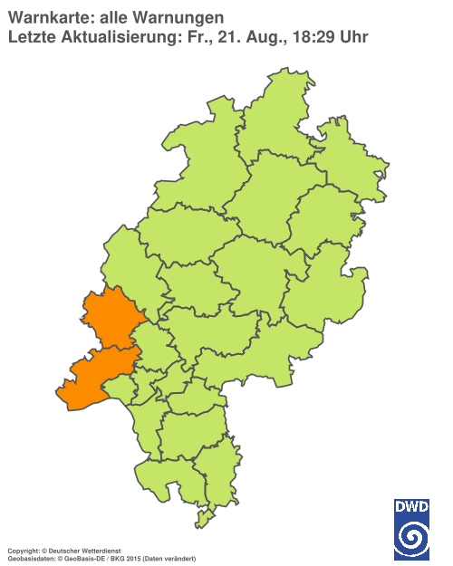 Aktuelle Wetterwarnungen für %region%
