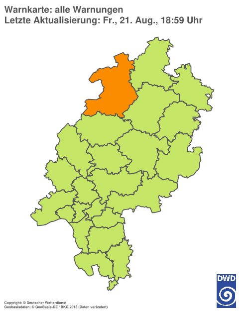 Aktuelle Wetterwarnungen für %region%