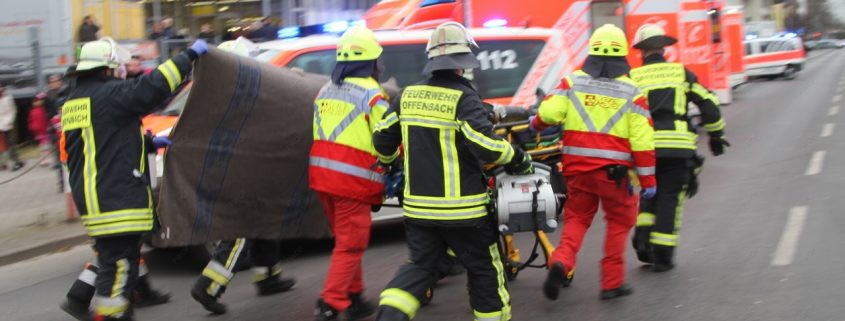 Verkehrsunfall mit sieben verletzten Personen