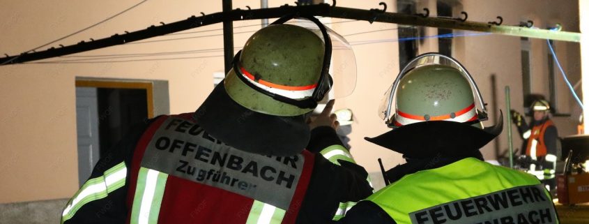 Feuer in einem Wohngebäude