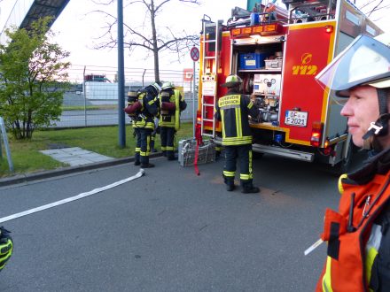 Brandschutzübung im Heizkraftwerk