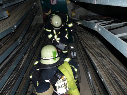 Brandschutzübung im Heizkraftwerk