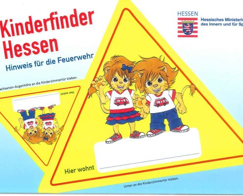 Kinderfinderaufkleber für die Zimmertür