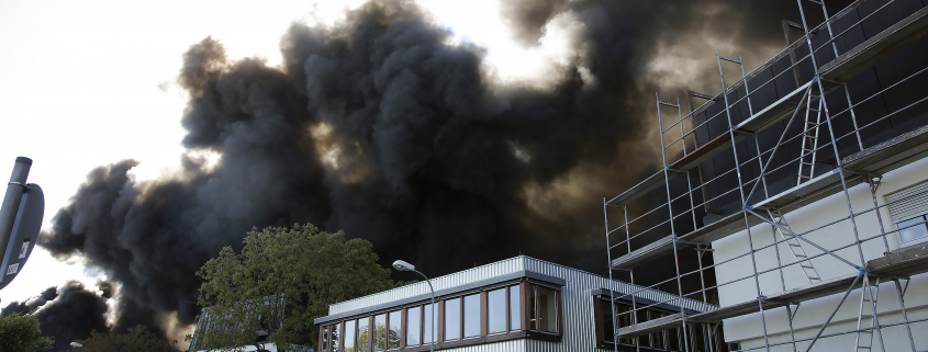 Großbrand in Offenbacher Recycling Betrieb