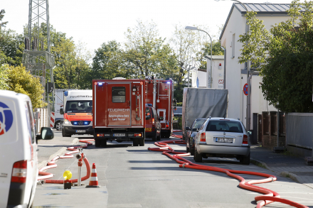 Großbrand in Offenbacher Recycling Betrieb